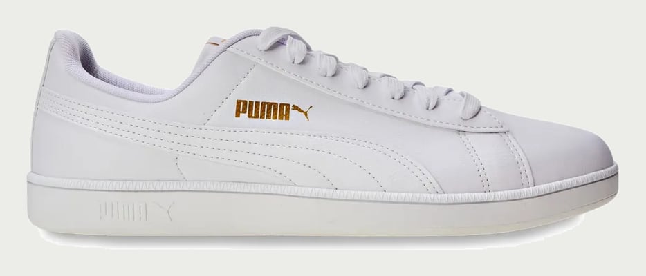 Tênis Casual Masculino E Feminino Up Puma Branco/dourado Geométrico 38 Br
