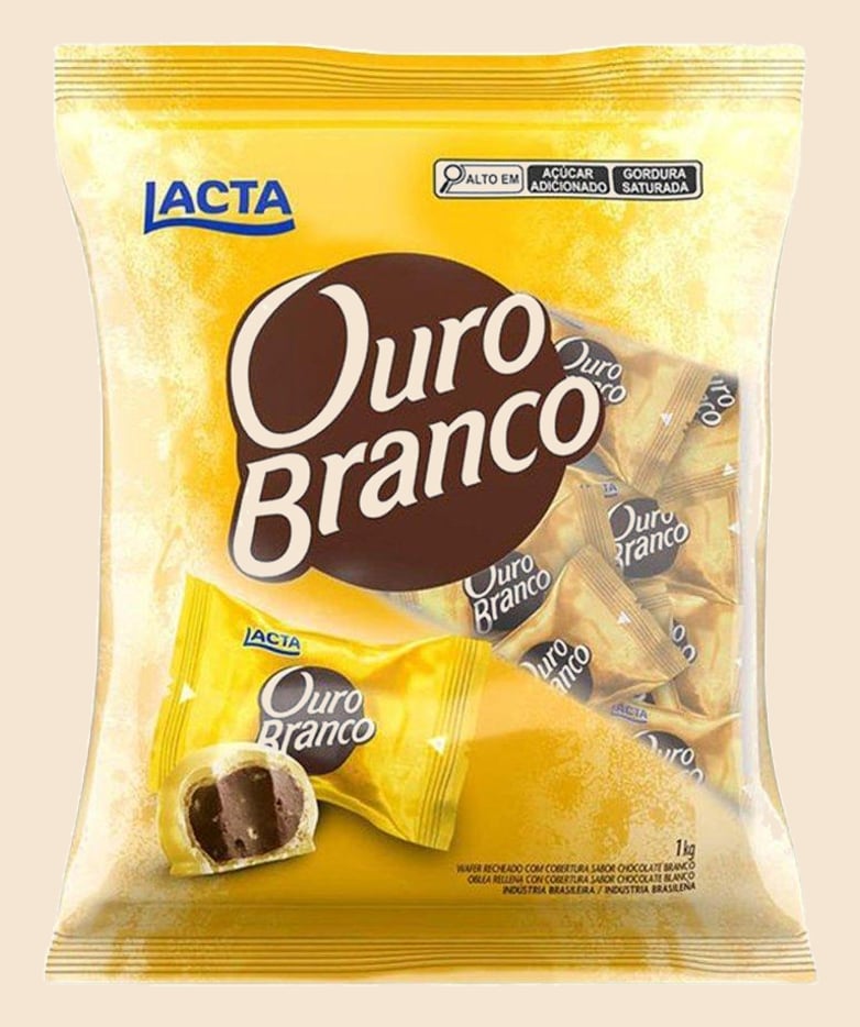 Chocolate Lacta Ouro Branco Pacote 1kg