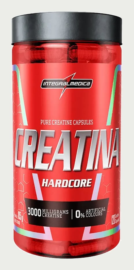 Creatina Integralmédica Hardcore em cápsula Sem sabor x 105g de 120 un