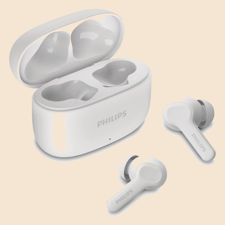 PHILIPS, Fone de Ouvido Sem Fio TWS, TAT1109WT/00, Bluetooth, Com Microfone, Até 24 horas de bateria, Branco