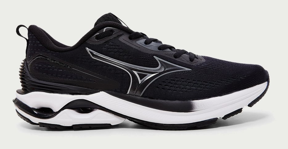 Tenis Mizuno Wave Dynasty 8 Masculino Preto