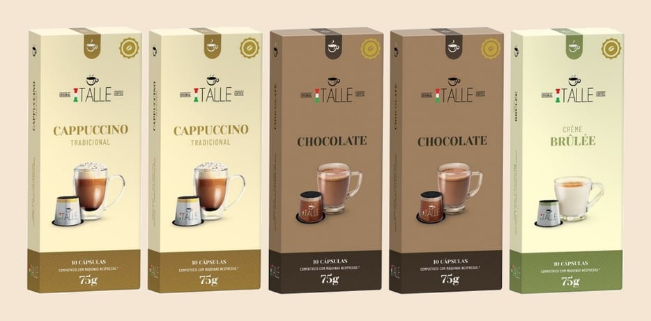 Cápsulas Nespresso Cappuccino Chocolate Café Italle 50 Unid
