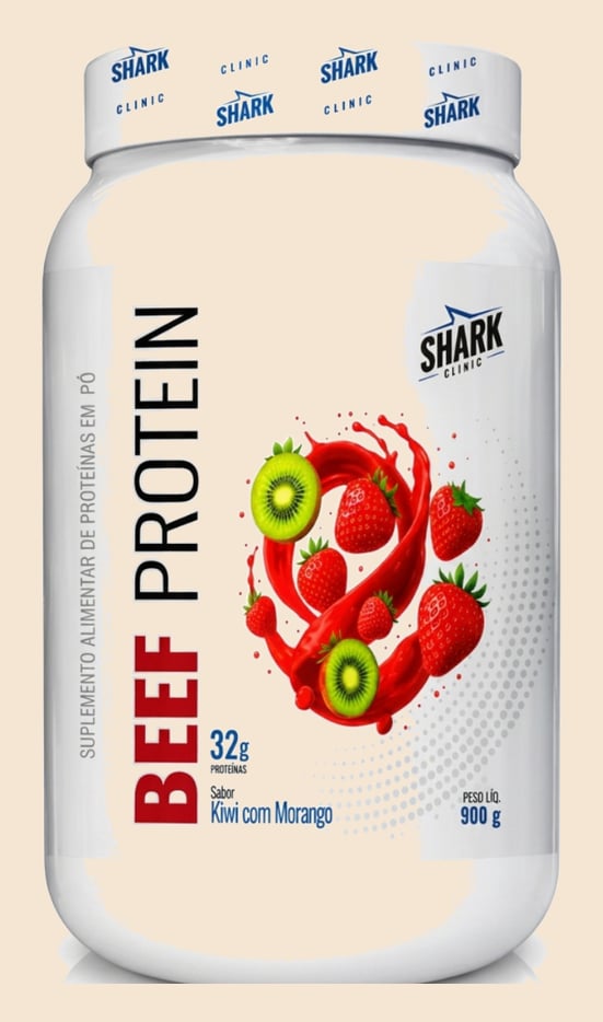 Whey Beef Protein Zero Lactose Pote 900g Shark Pro