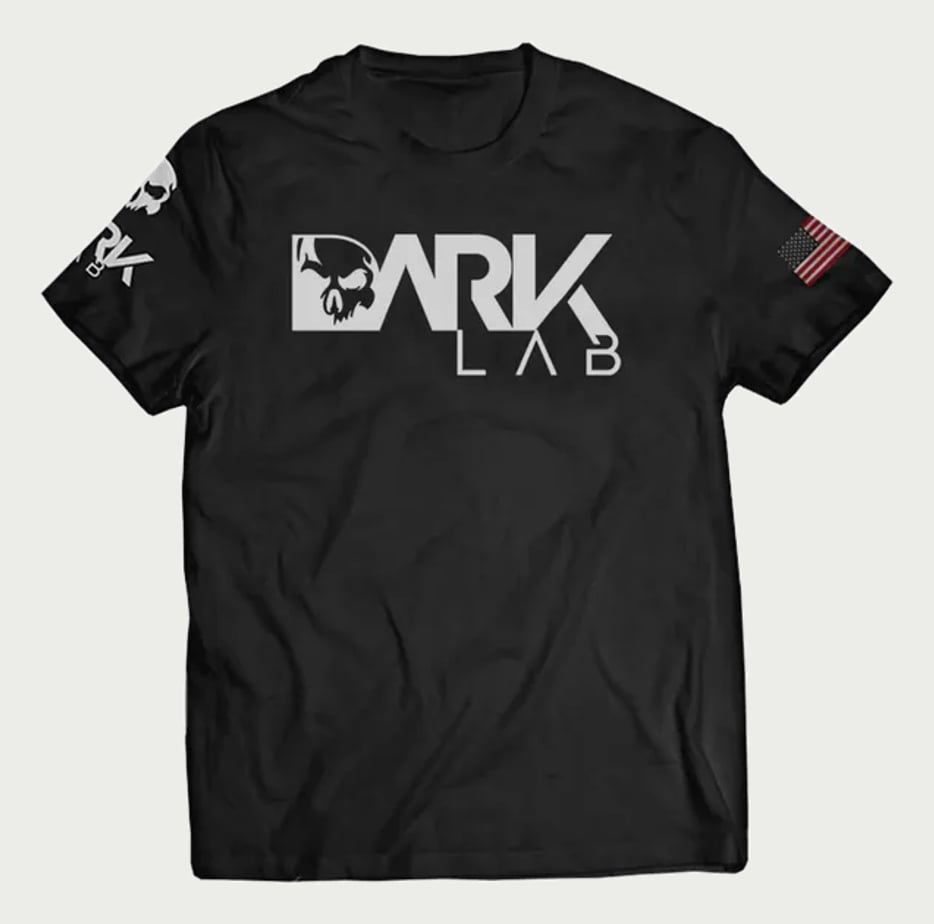 Camiseta Dry-fit Preta Caveira Unisex Dark Lab