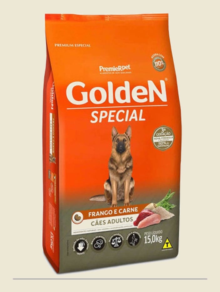Ração Golden Special Cães Adultos Frango e Carne 15kg