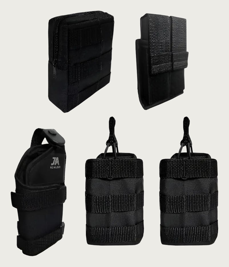 Kit Tático 5 Acessórios Colete Modular Airsoft Operacional