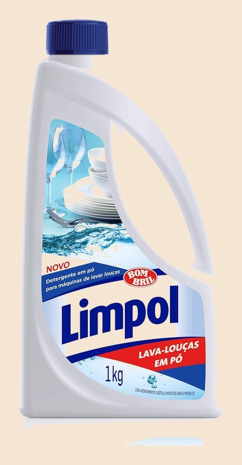 Lava-Louças em Pó Limpol para Máquinas de Lavar 1kg