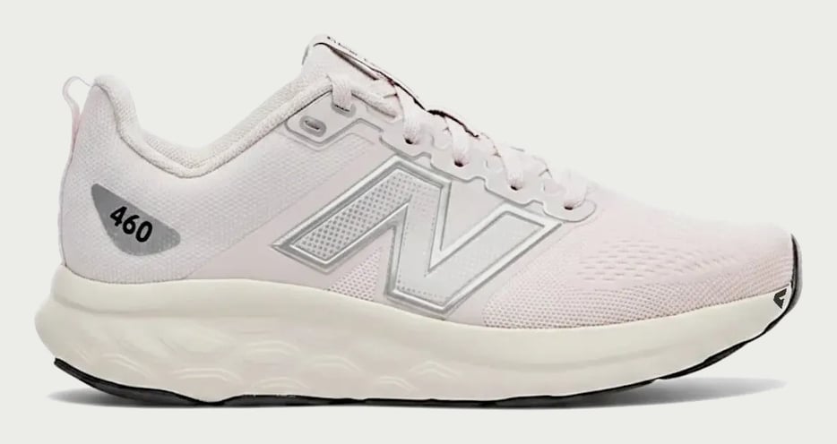 Tenis New Balance 460 V4 Feminino Rosa Claro E Prata Liso 38 Br