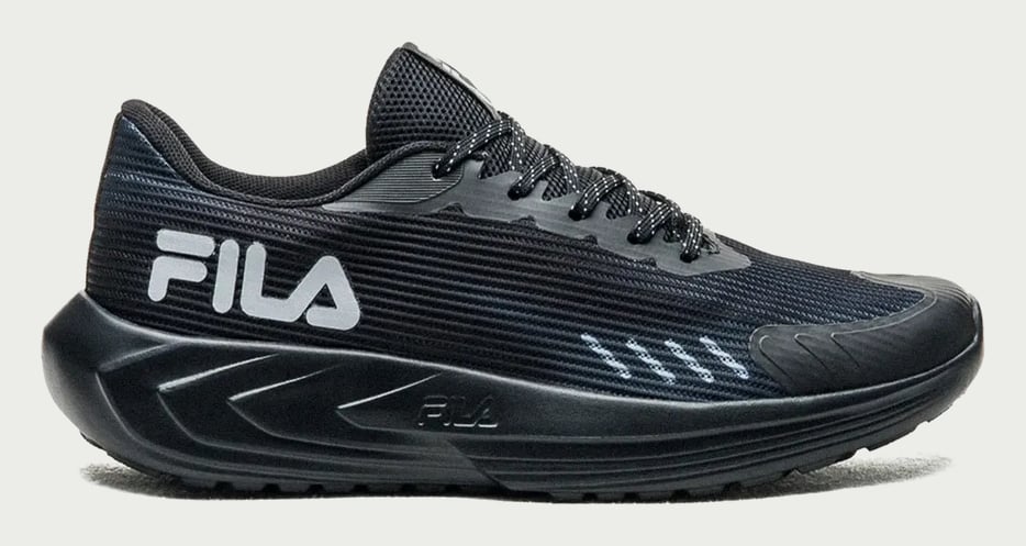 Tênis Fila Sprint Masculino Esportivo Caminhada Confortável Preto/grafite Liso 42 Br