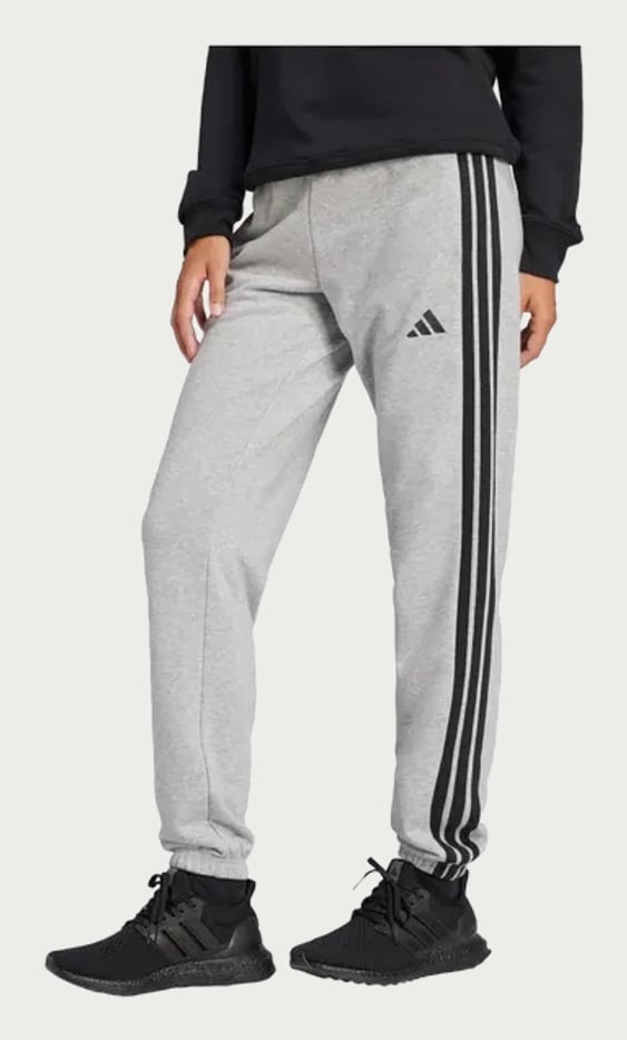Calça Essentials French Terry Cuffed 3 Listras adidas