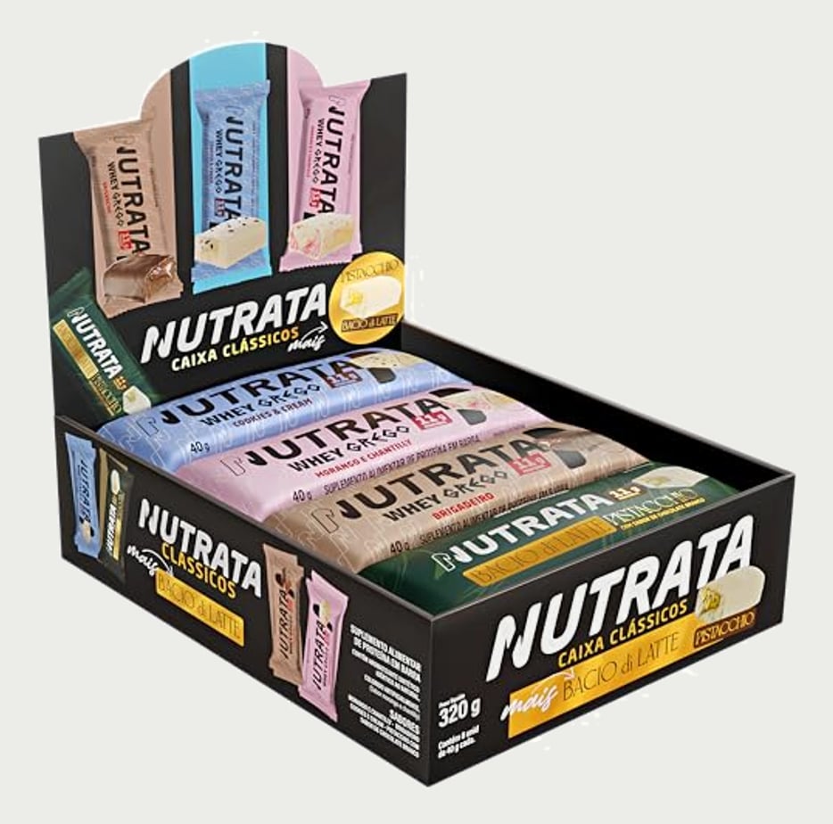 Display Misto Barra de Proteína Nutrata com 8 und