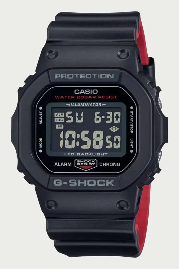 Relógio Casio G-shock Masculino Digital Dw-5600uhr-1dr