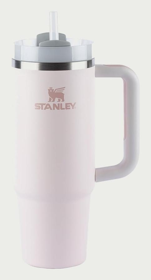 Stanley - Quencher H2.0 FlowState 1,18L - Copo de aço inoxidável com isolamento a vácuo, tampa e canudo, para água, chá gelado, café, smoothies e muito mais, Rose Quartz