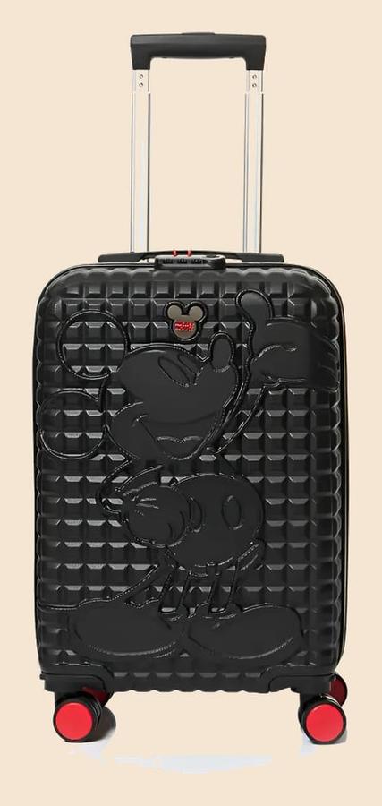 Mala De Bordo Viagem Pequena Preto Mickey Luxcel