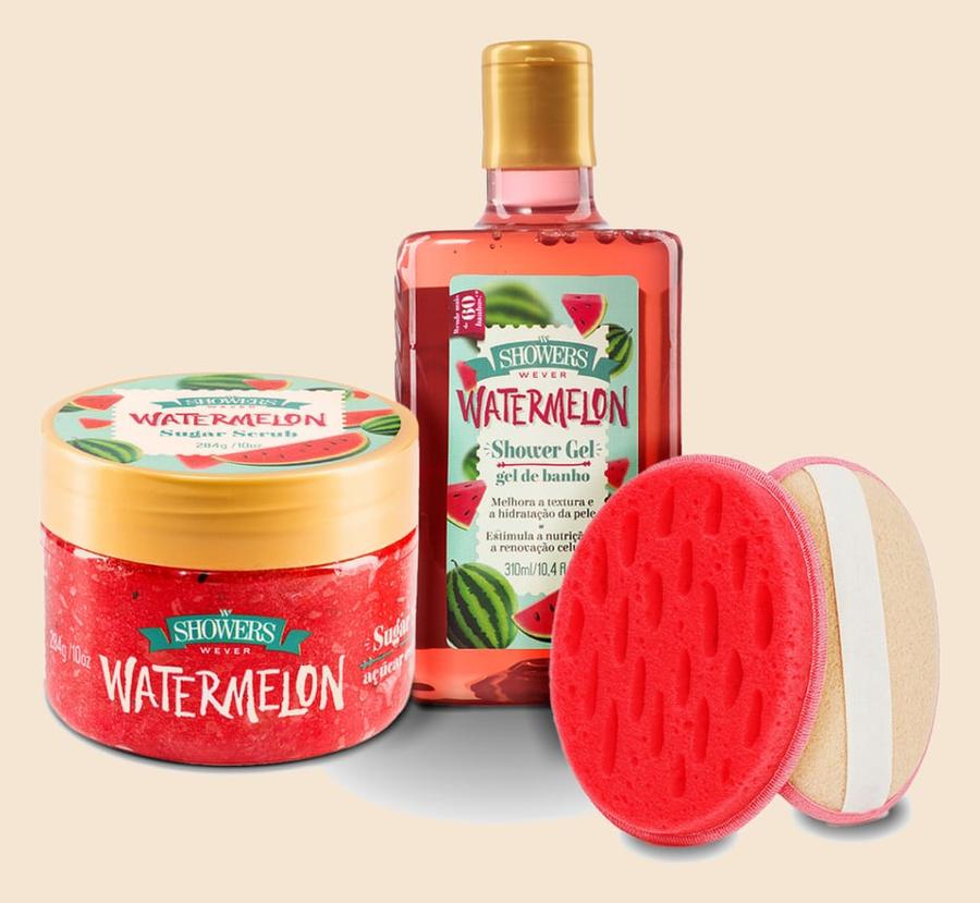 Kit Banho: Esfoliante Corporal de Açúcar + Gel de Banho + Brinde Exclusivo! - Wever Cosméticos