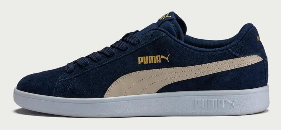 Tênis Smash V2 Puma Azul E Dourado 39 Br