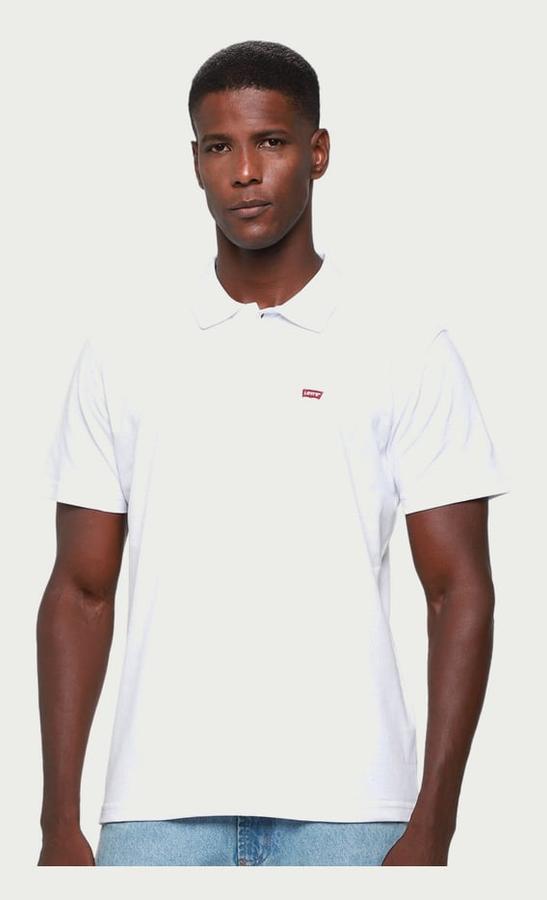 Camisa Polo Levis Casual Masculina Branco