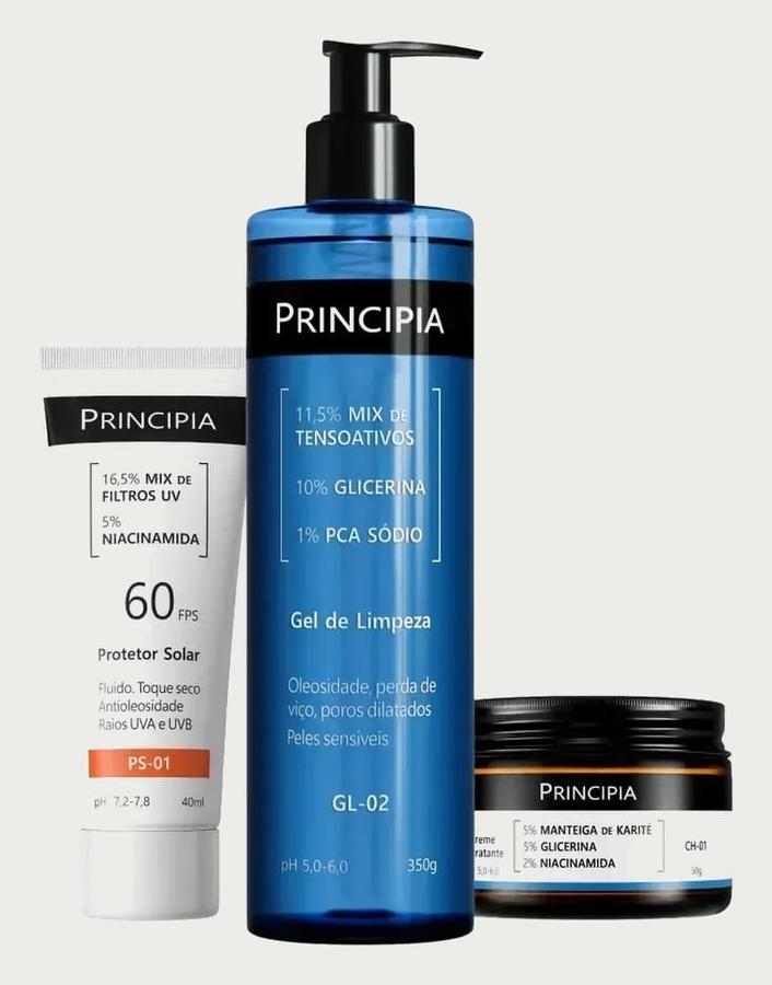 Principia Kit Completo Para Pele Sensível Com Fps 60