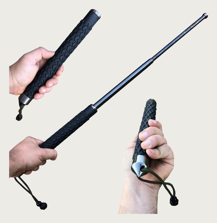 Taue YRG-4 Bastão Defesa Pessoal Expansível Aço 65cm + Capa