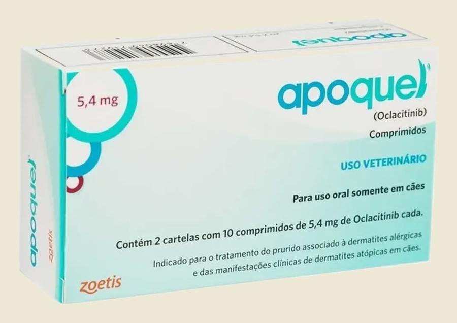 Apoquel Anti Coceira Dermatológico Para Cães 5,4mg