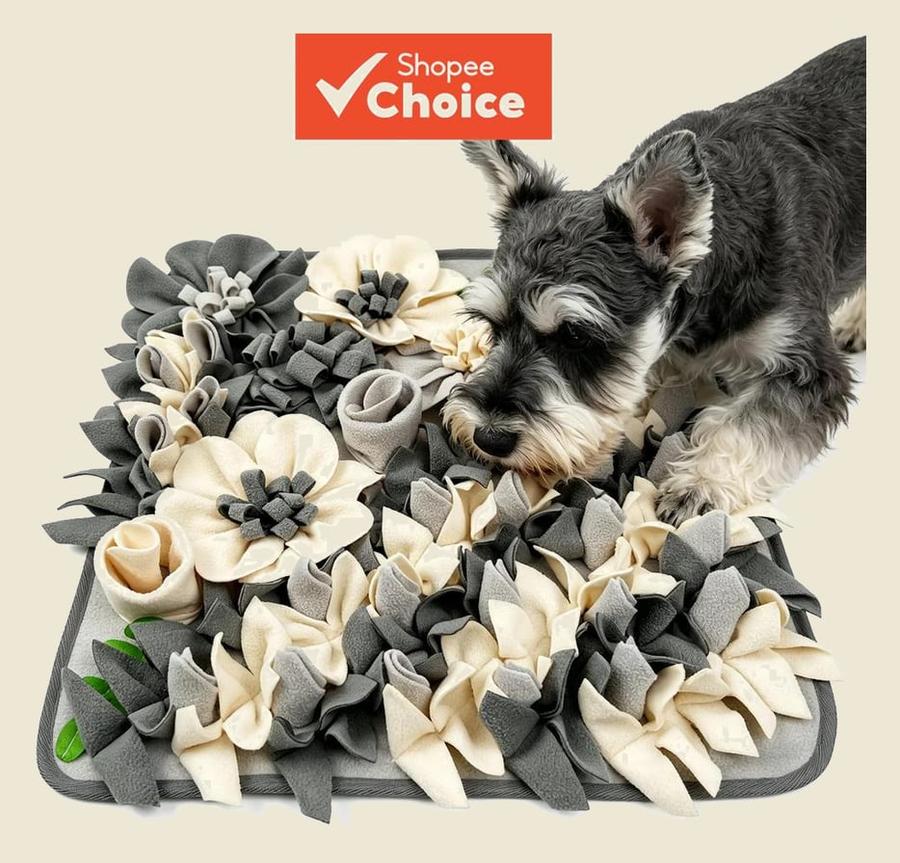 Tapete Farejador Floral Para Cães E Gatos , Brinquedo De Forrageamento Com Base Antiderrapante