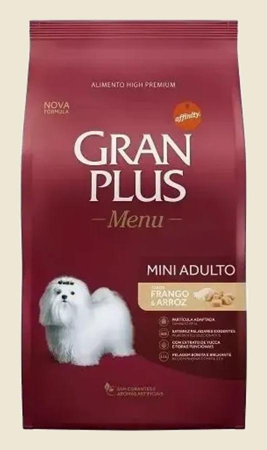 Ração Seca Gran Plus Cão Adulto Mini Frango Arroz 15kg