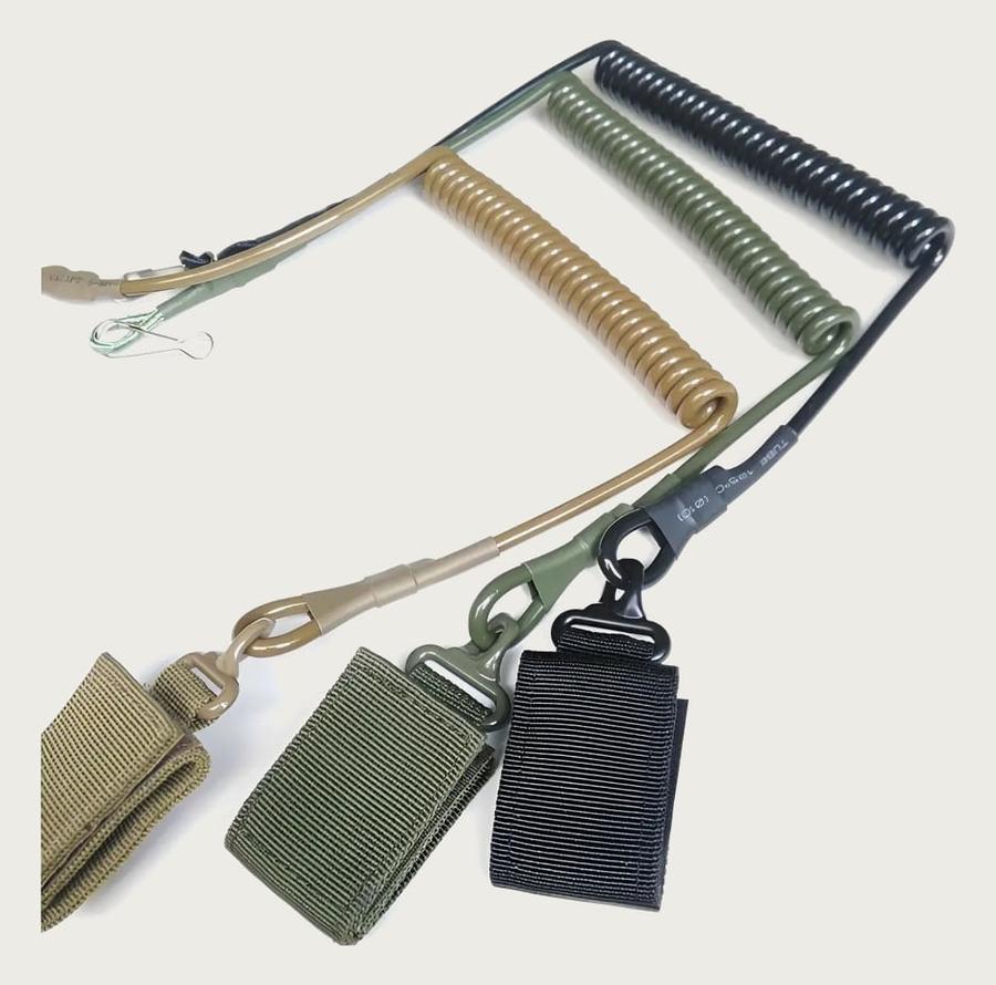 Fiel Retrátil Tático Espiral Pistola Segurança Airsoft