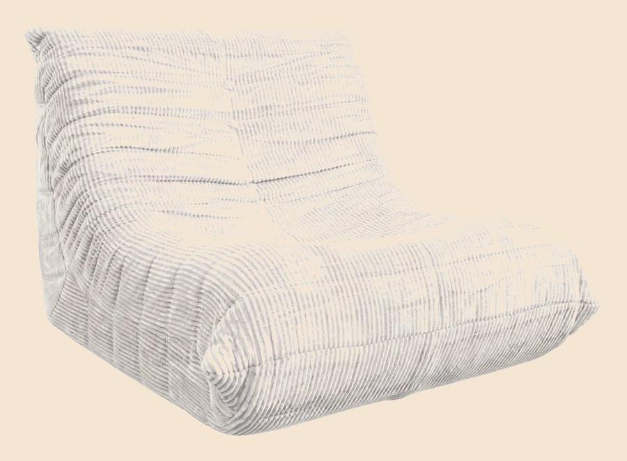 Poltrona Sofá Puff Vintage Design Quarto Sala Terracota Branco