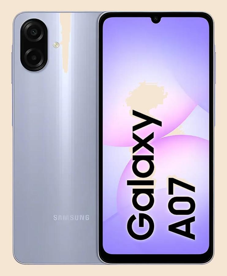 Celular Samsung Galaxy A07 256gb, 8gb, Câmera 50mp, Tela 6.7 , Proteção Ip54, Processador 6nm - Violeta
