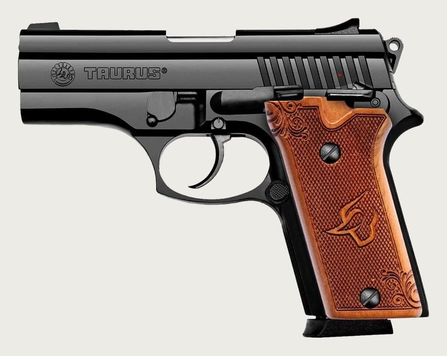 Empunhadura Tala Em Madeira Para Pistola Taurus Pt938 Pt940