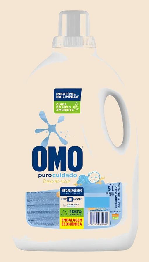 Sabão Líquido Omo Puro Cuidado 5L