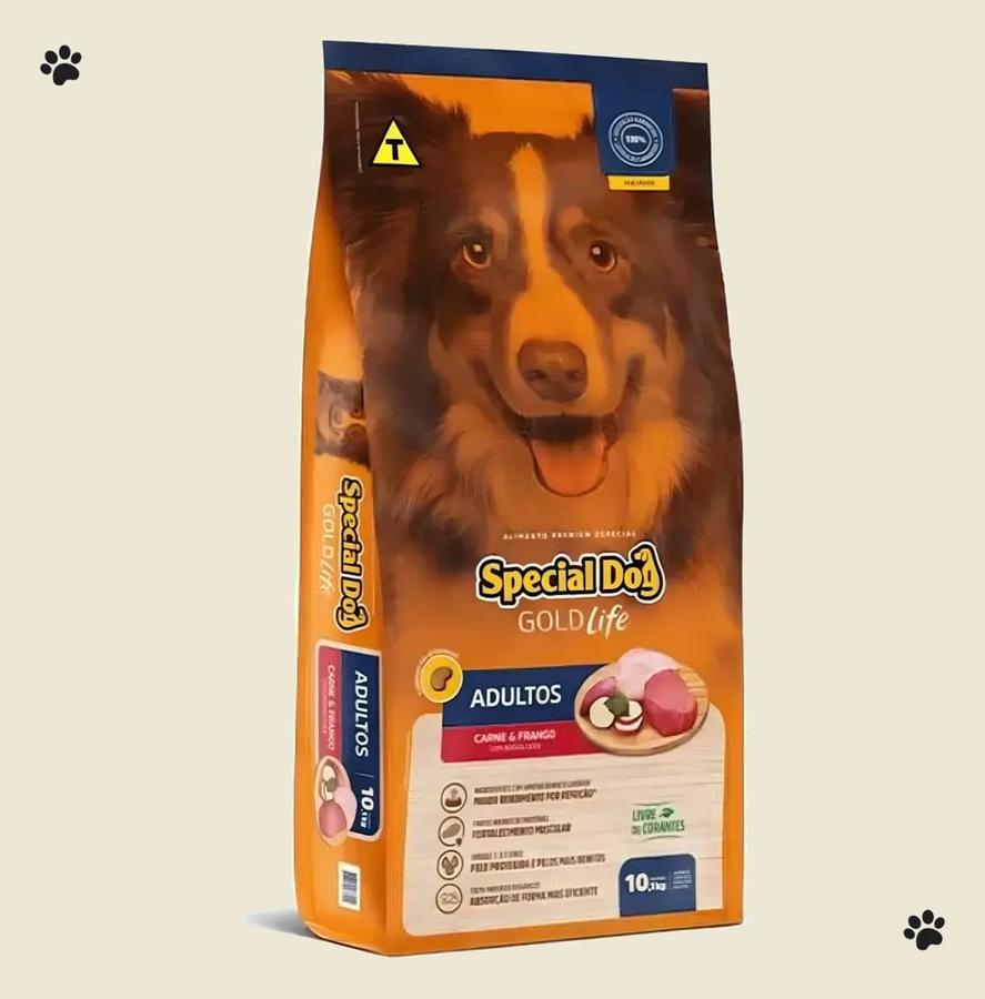 Alimento Special Dog Gold Life Adultos Carne E Frango 15kg