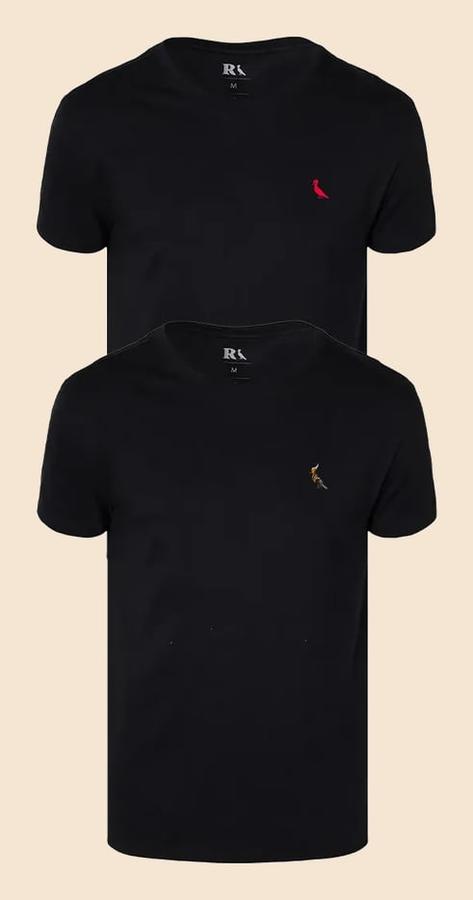 Kit 2 Camisetas Reserva Cerveja E Meme Preto P