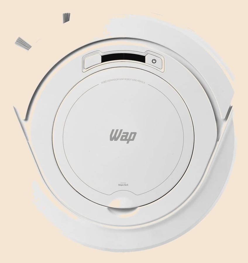 Robô Aspirador de Pó WAP Robot W90 Pérola Bivolt