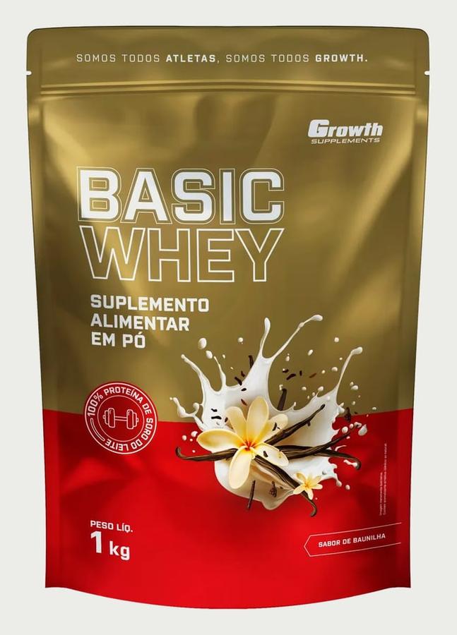 Basic Whey 1kg Growth Supplements Baunilha