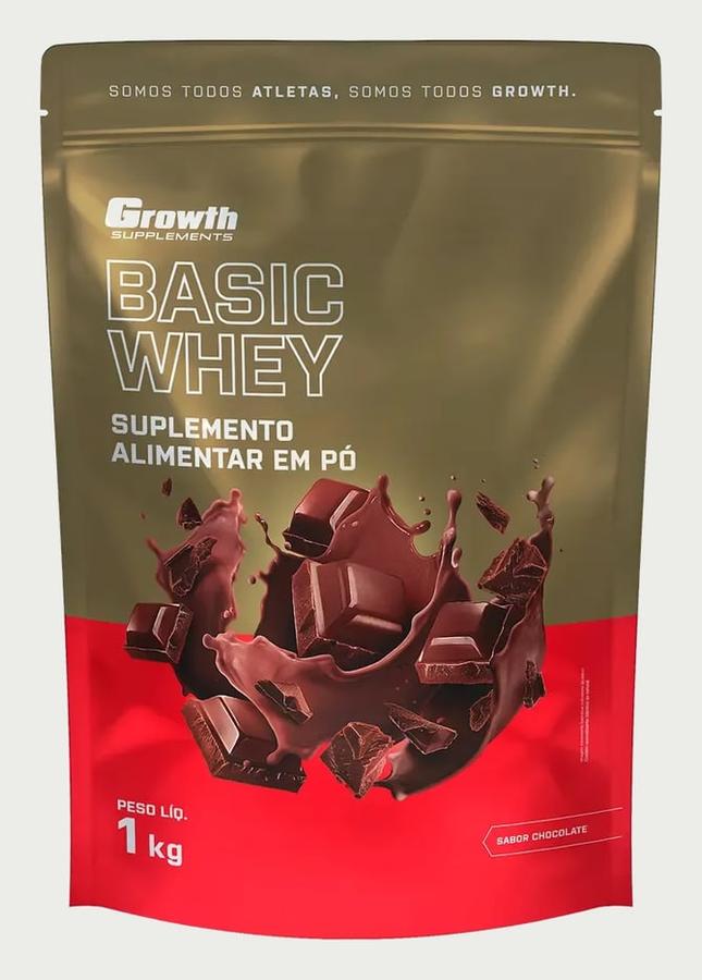 Basic Whey 1kg Growth Supplements - Chocolate
