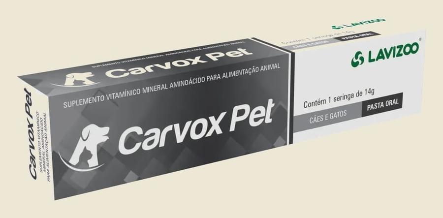 Carvox Pet Lavizoo Gel 14g Carvão Ativado Cães e Gatos