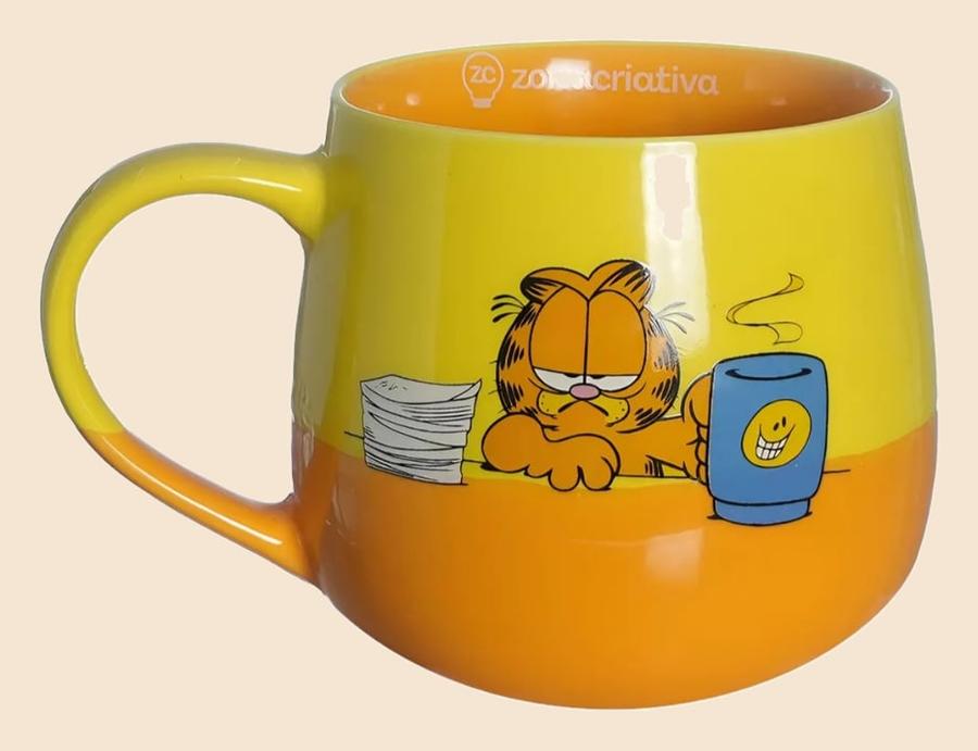 Caneca Garfield 400ml Maggie Presente Zona Criativa