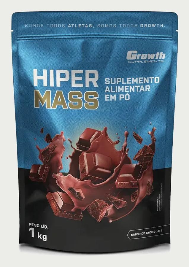 Hiper Mass 1kg Growth Supplements - Sabor Chocolate