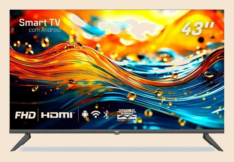 Smart Tv Led Hq 43 Full Hd Design Slim Android Wi-fi