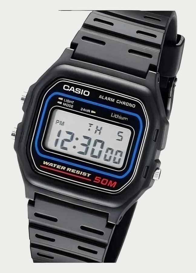 Relógio Casio Masculino Digital Preto de Resina W-59-1VQ