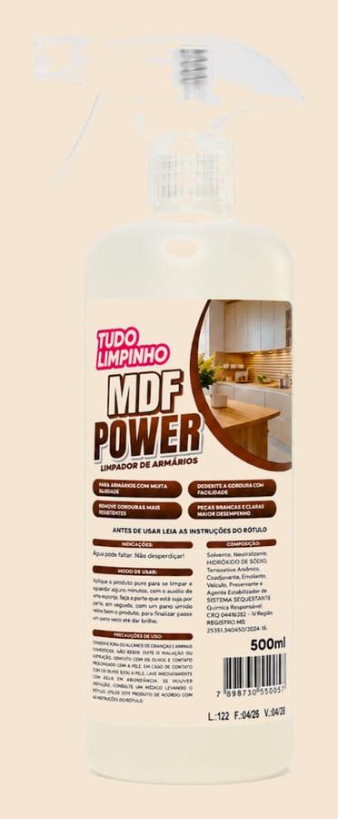MDF POWER LIMPADOR DE ARMÁRIOS 500ML C/ VÁLVULA TUDO LIMPINHO