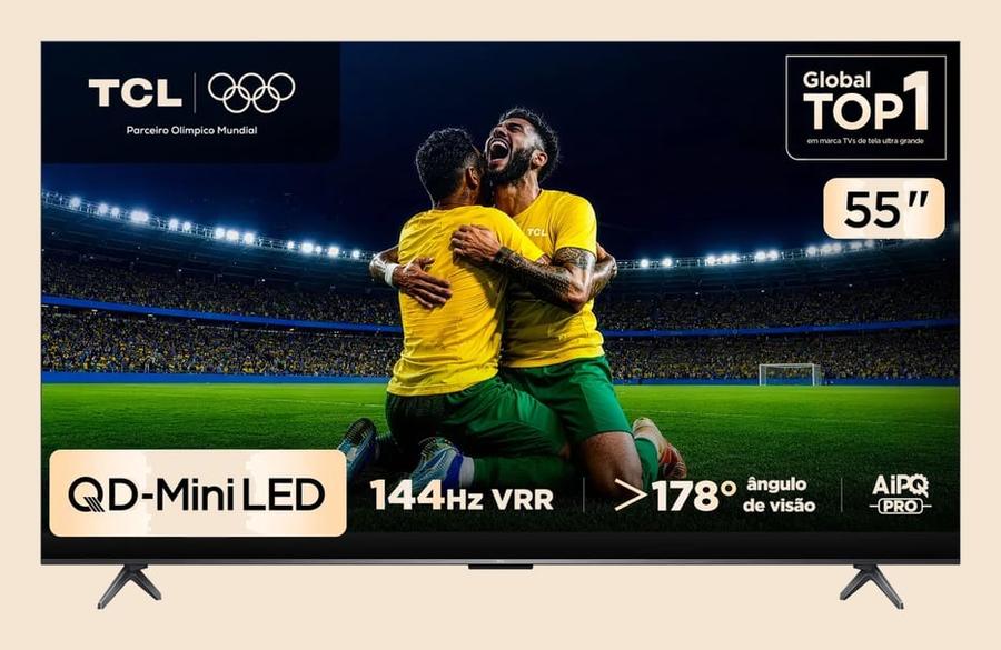 Smart Tv Tcl 55 4k Qd-mini Led Google Tv 127/220v 55c6k