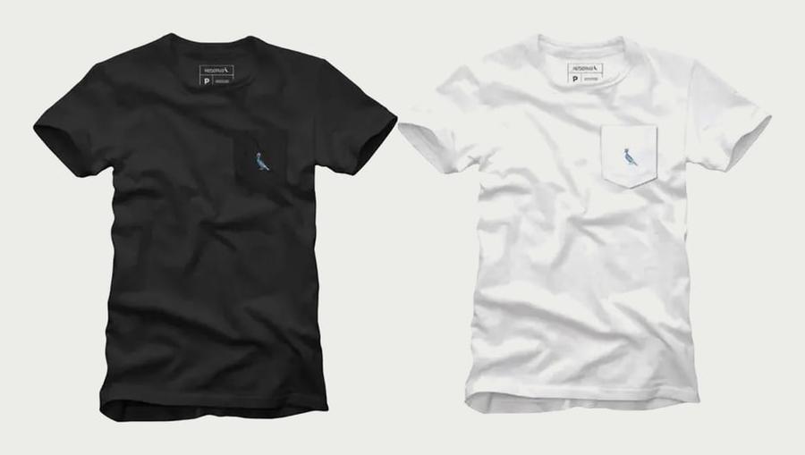 Kit 2 Camisetas Bolso Cb Pica-pau Xadrez Reserva Preto/branco G