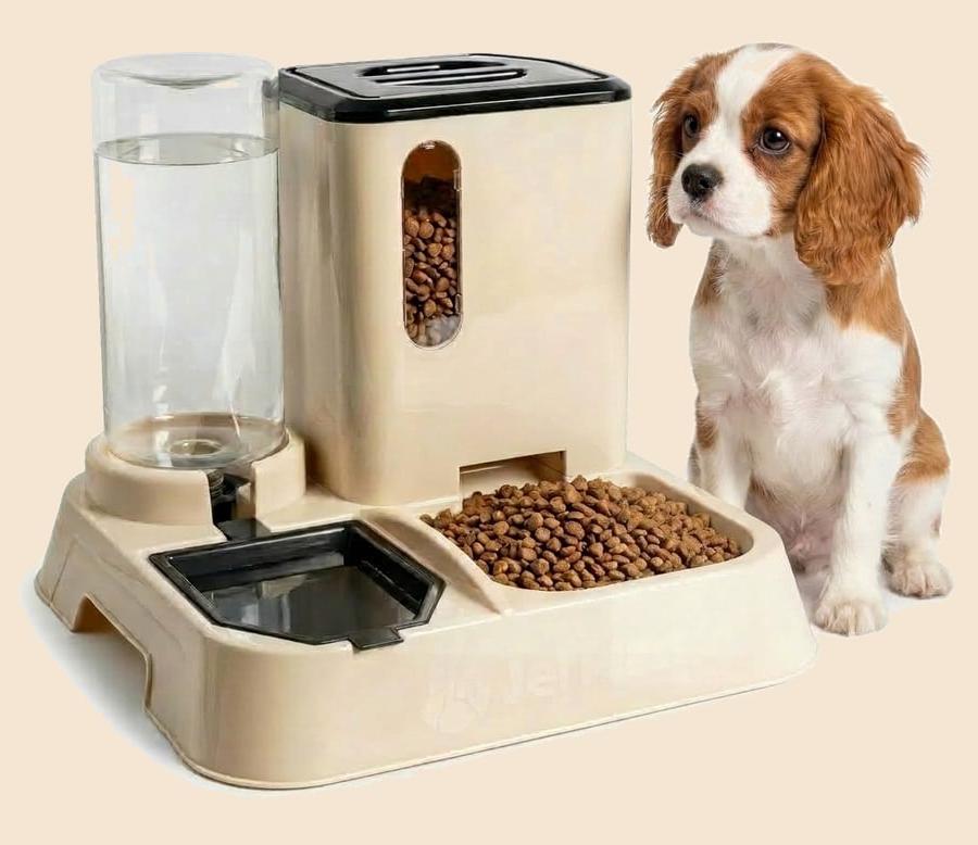 Comedouro e Bebedouro Automático para Gatos e Cães Premium 1L Jelplast