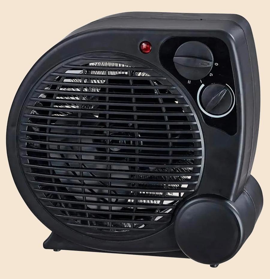 Aquecedor Elétrico 110v Portátil A Ar Ventilador Quente Preto Aq04 - Mimo Style