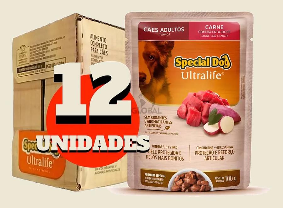 Special Dog Carne Ao Molho Ração Úmida Sachê 100g