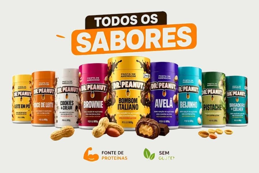 Pasta De Amendoim Dr. Peanut 600g Novos Sabores Gourmet
