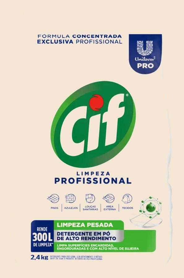 Limpador em Pó Limpeza Profissional 2,4kg Cif